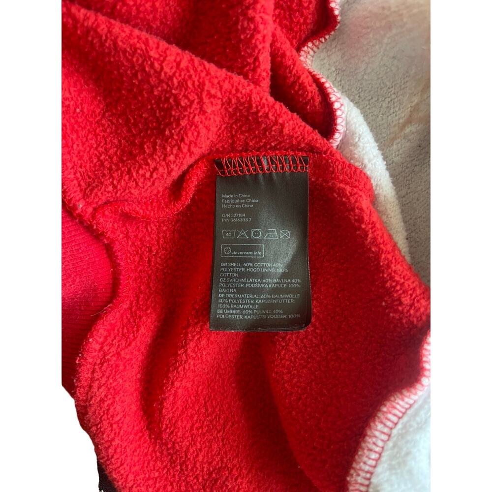 Divided Color-block Retro Zip Up Hoodie - Picture 5 of 5